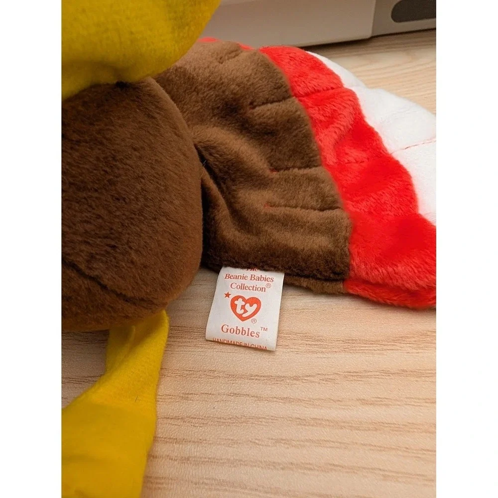 Vintage Ty Beanie Babies Gobbles‎ Turkey Plush Stuffed Animal Kids Collectibles